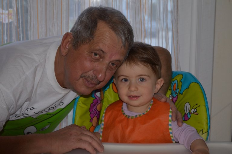 Male patient with his grandson