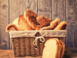 basket with bread