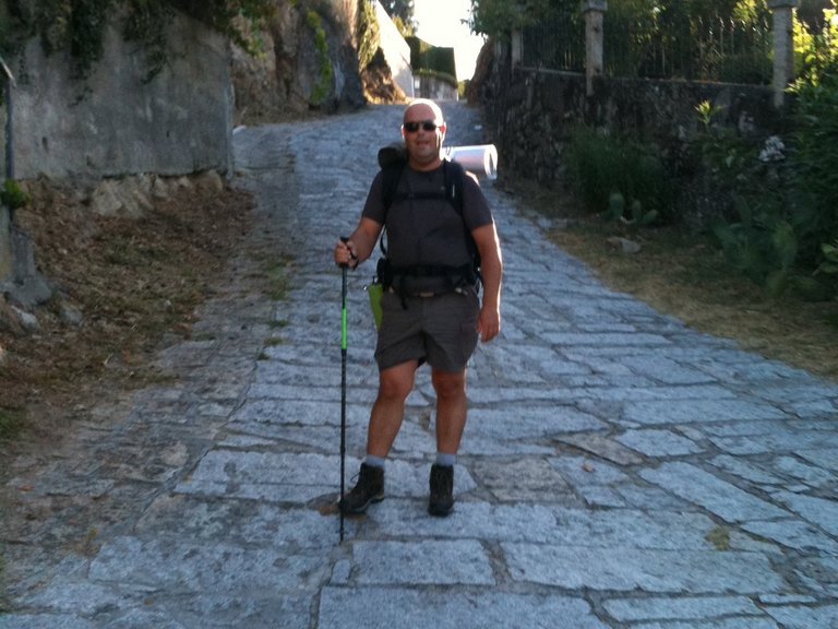 Patient on his way to the Camino de Santiago route 