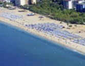 beach and hotels in Antalya