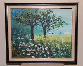 landscape painting by Nillay Aydingglu, Fresenius Medical Care dialysis patient