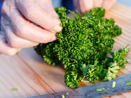 Herbs and spices season your food in a healthy way.